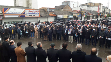 شور انقلابی مردم شهرستان مرزی آستارا در جشن سالگرد انقلاب