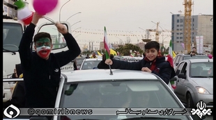 جشن ملی ۱۴۰۰/ حضور حماسی مردم قم در راهپیمایی ۲۲ بهمن