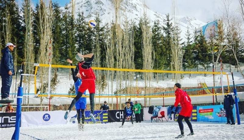 حضور ۸ والیبالیست در اردوی تمرینی در برف