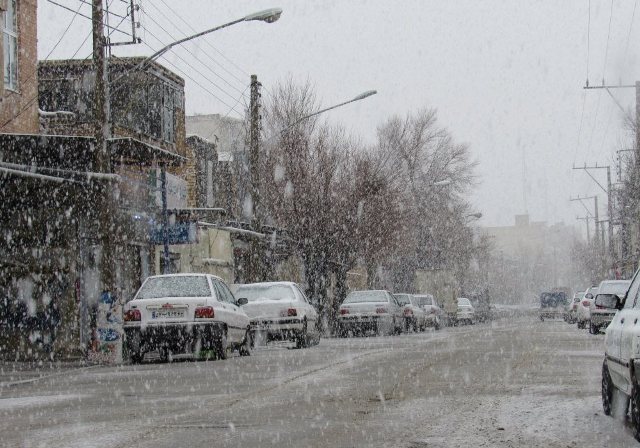 پیش بینی بارش باران و برف در استان اردبیل