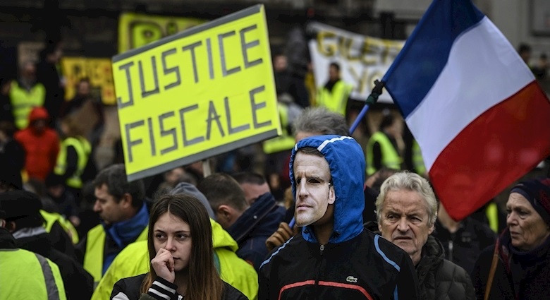 تظاهرات مخالفان نظام سرمایه داری در فرانسه