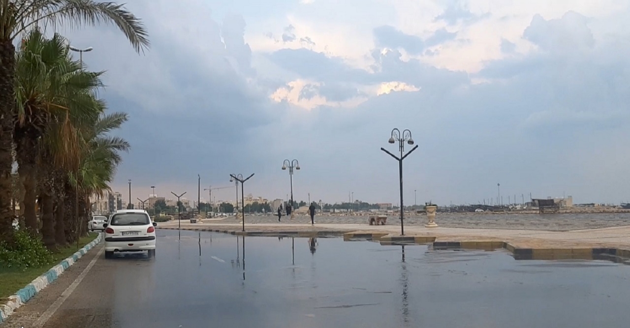 کاهش دمای هوا و بارش پراکنده در استان بوشهر