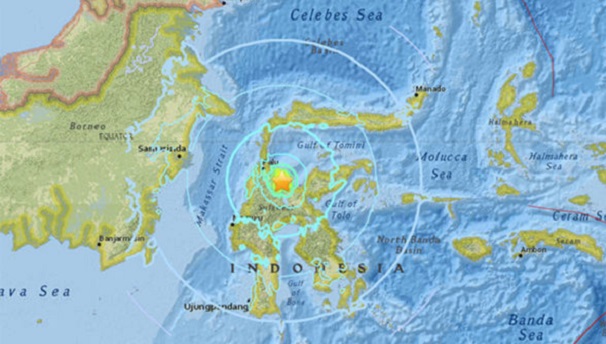 وقوع زلزله ۵/۹ ریشتری در اندونزی
