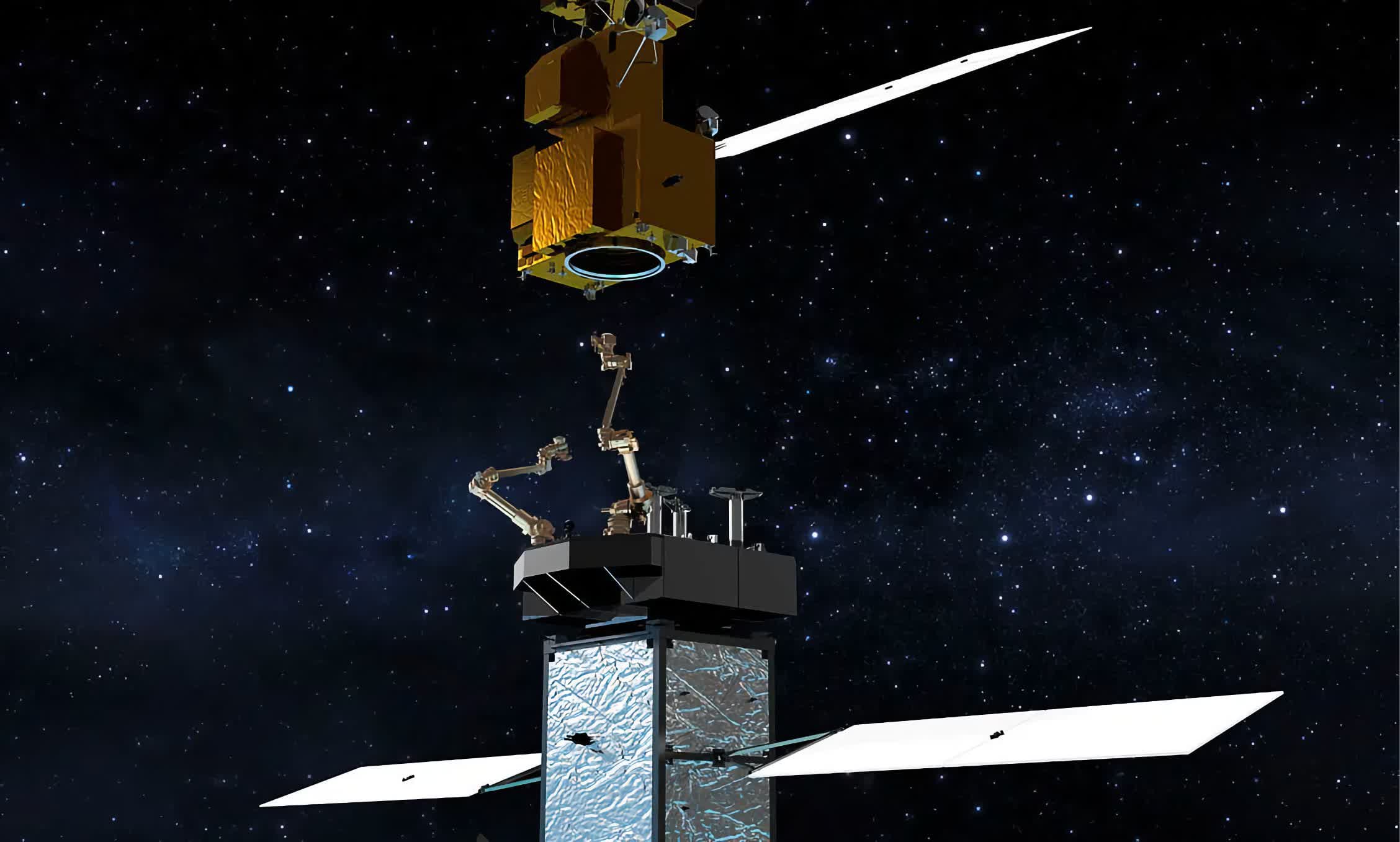 ناسا به دنبال ساخت ربات هایی برای تعمیر ماهواره ها در فضا