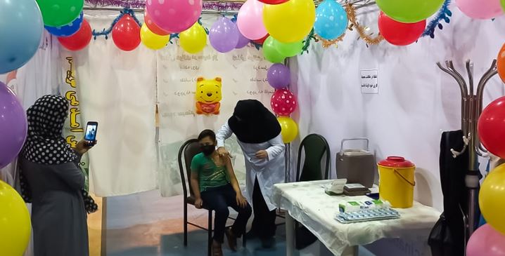 راه اندازی کلبه واکسیناسیون کودکان در یزد