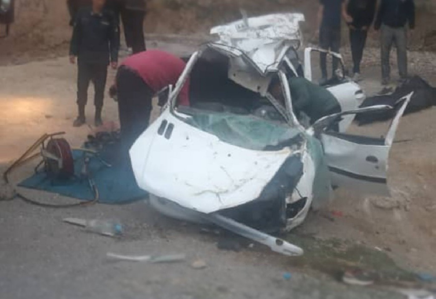 دو کشته و زخمی در تصادف پژو در جاده درگز به چاپشلو