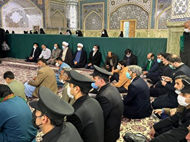 برگزاری مراسم بزرگداشت شهدای مسجد پیشاور پاکستان در حرم مطهر رضوی