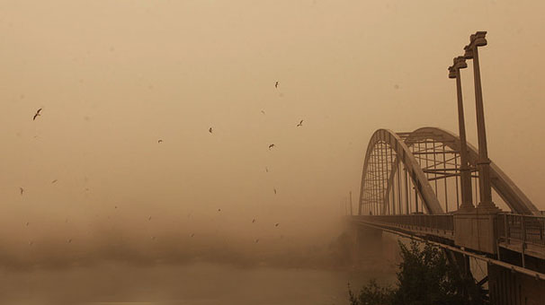 وقوع گرد و خاک در خوزستان