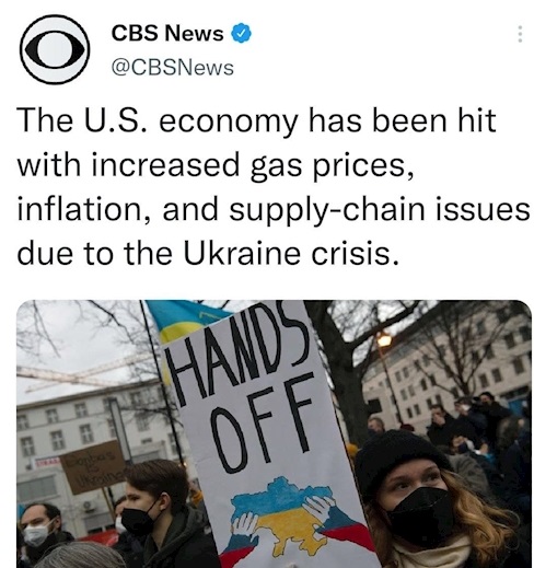 تاثیر منفی بحران اوکراین بر وضع اقتصادی در آمریکا