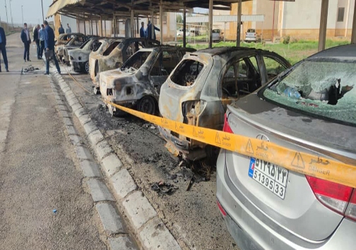 آتش سوزی ۱۰ خودرو در پتروشیمی ره آوران ماهشهر