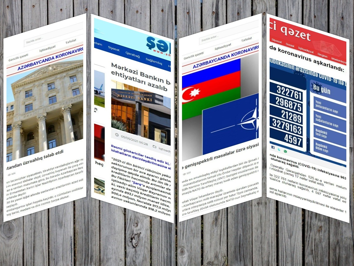 مهمترین عناوین روزنامه‌های جمهوری آذربایجان
