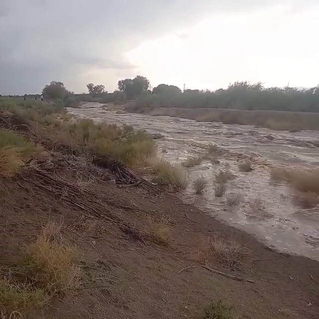 تُندباد ،باران وطغیان رودخانه درکرمان