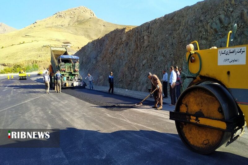 پیشرفت 80 درصدی پروژه ساخت چهارخطه گردنه صلوات آباد سنندج