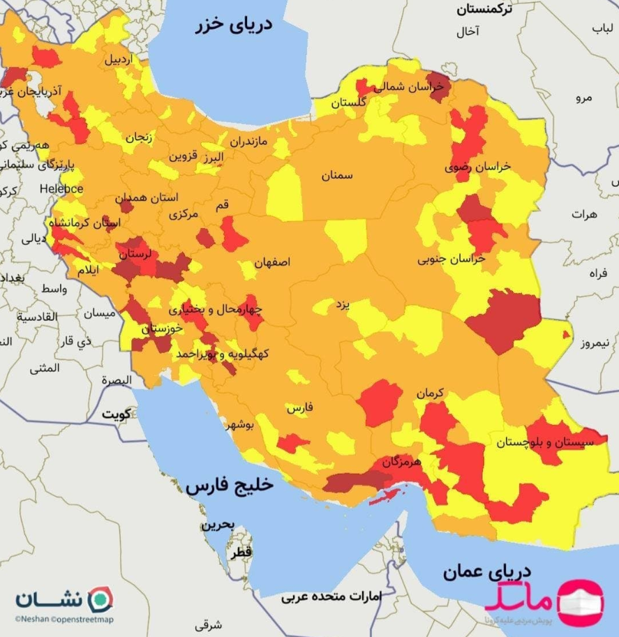 بوشهر از قرمز کرونایی خارج شد