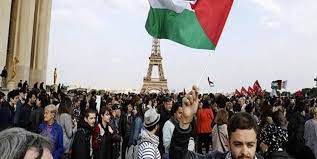 اعتراض به ممنوعیت برگزاری تظاهرات در حمایت از فلسطینیان