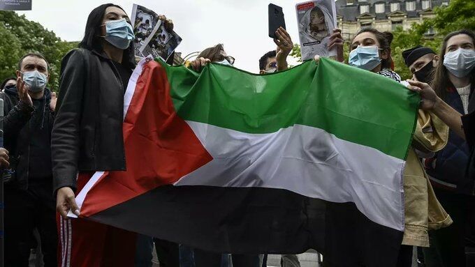 ممنوعیت برگزاری تظاهرات در حمایت از فلسطین در پاریس