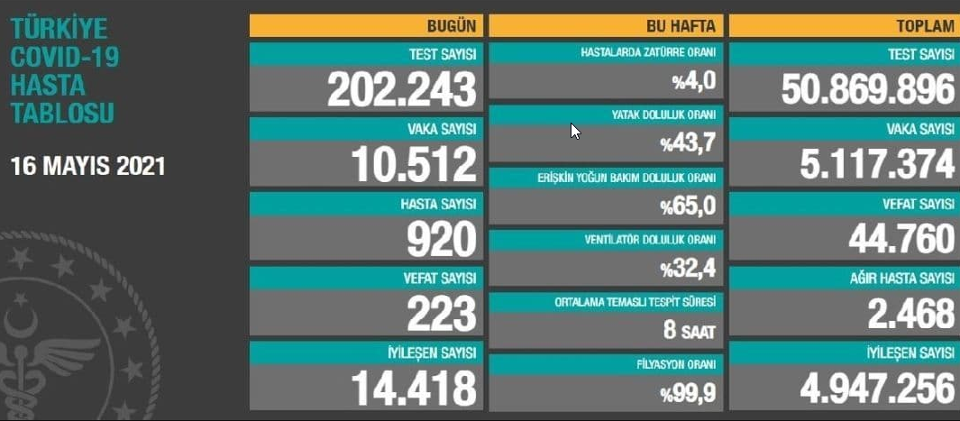 جان باختن ۲۲۳ کرونایی دیگر در ترکیه