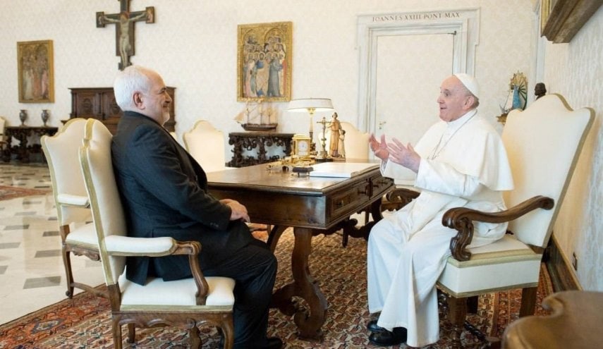 دیدار ظریف با پاپ فرانسیس