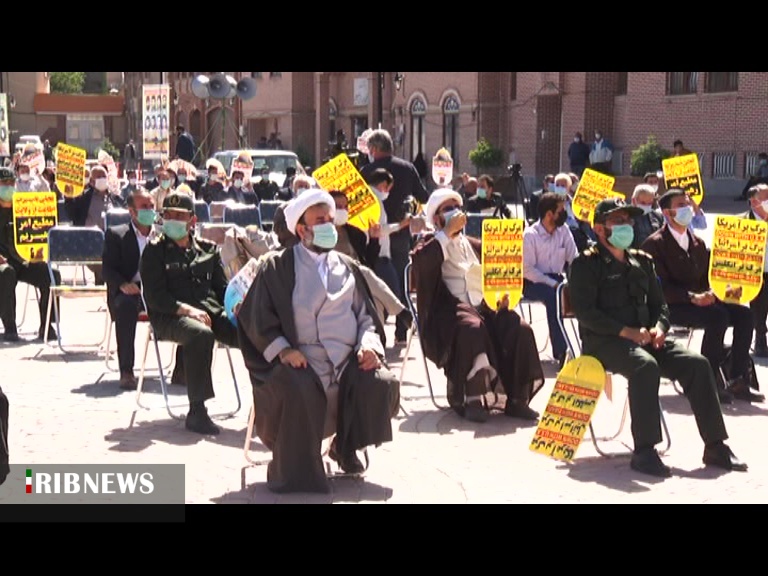 تجمع مردم انقلابی وولایتمدار اردبیل در دفاع ازمردم مظلوم فلسطین