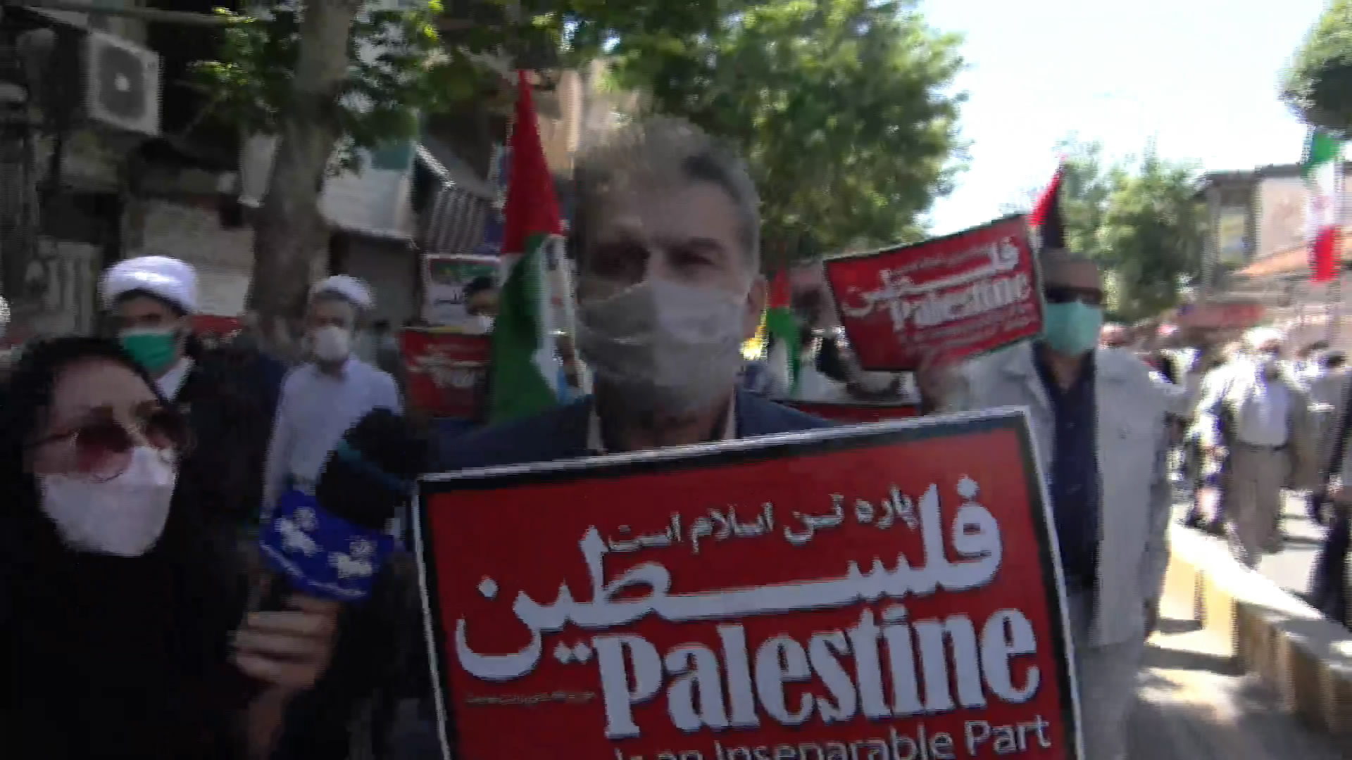 تجمع مردم قزوین در حمایت از فلسطین مظلوم
