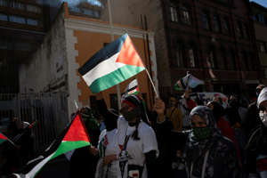تظاهرات سنگالی‌ها در حمایت از ملت فلسطین