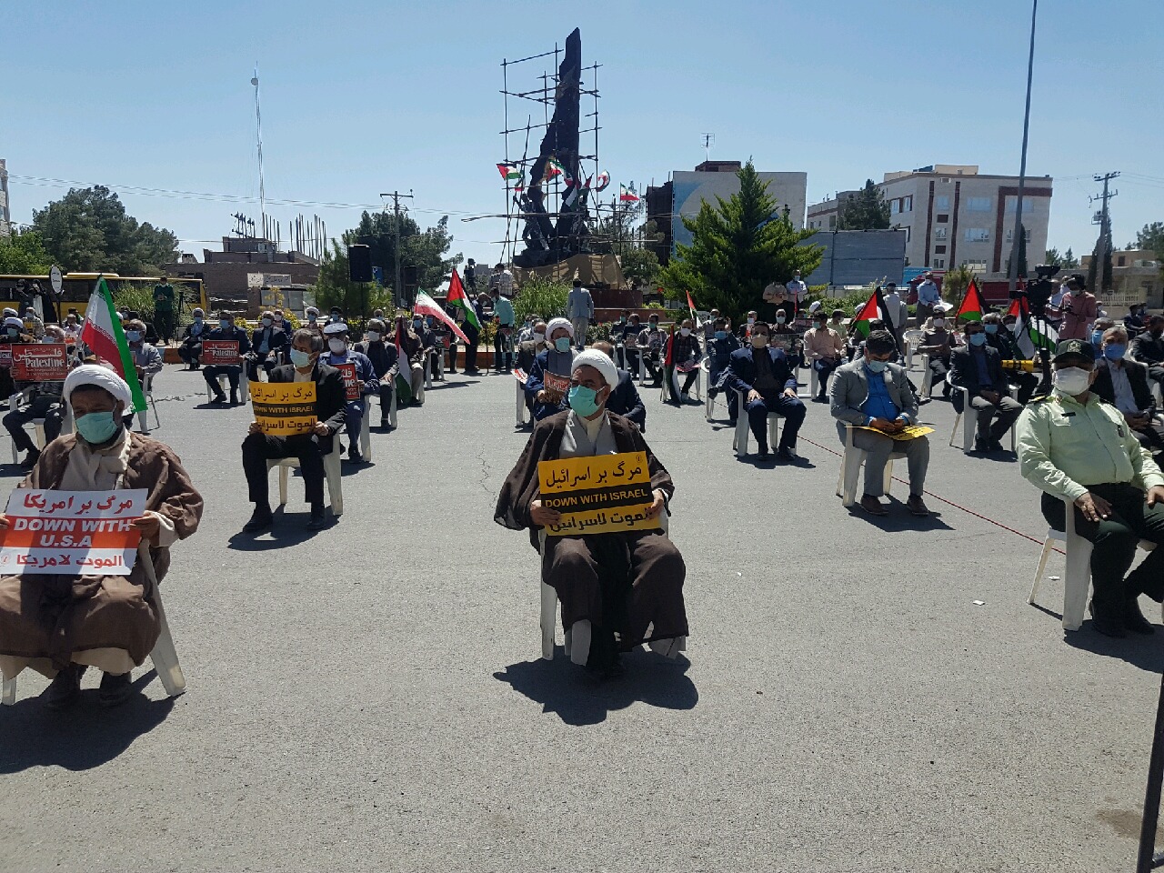 تجمع مردم بیرجند در حمایت از مردم مظلوم فلسطین