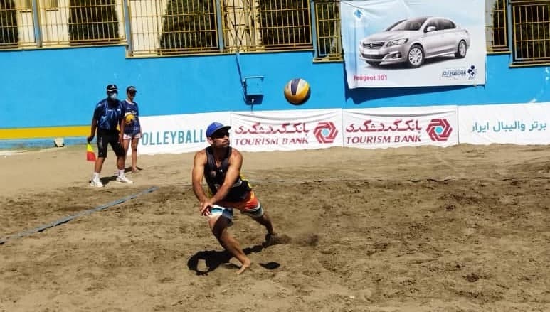صدرنشینی موج سواران نوشهر در لیگ برتر والیبال ساحلی