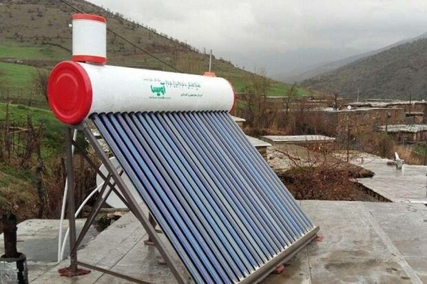 آبگرمکن خورشیدی بر بام ۳۸۸ منزل روستا‌یی در کرمانشاه