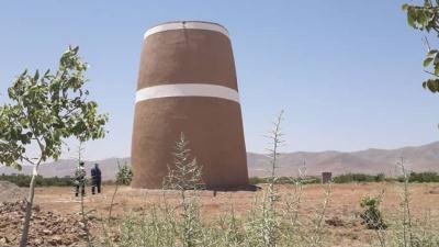 پایان مرمت برج کبوتر در روستای عزیزآباد