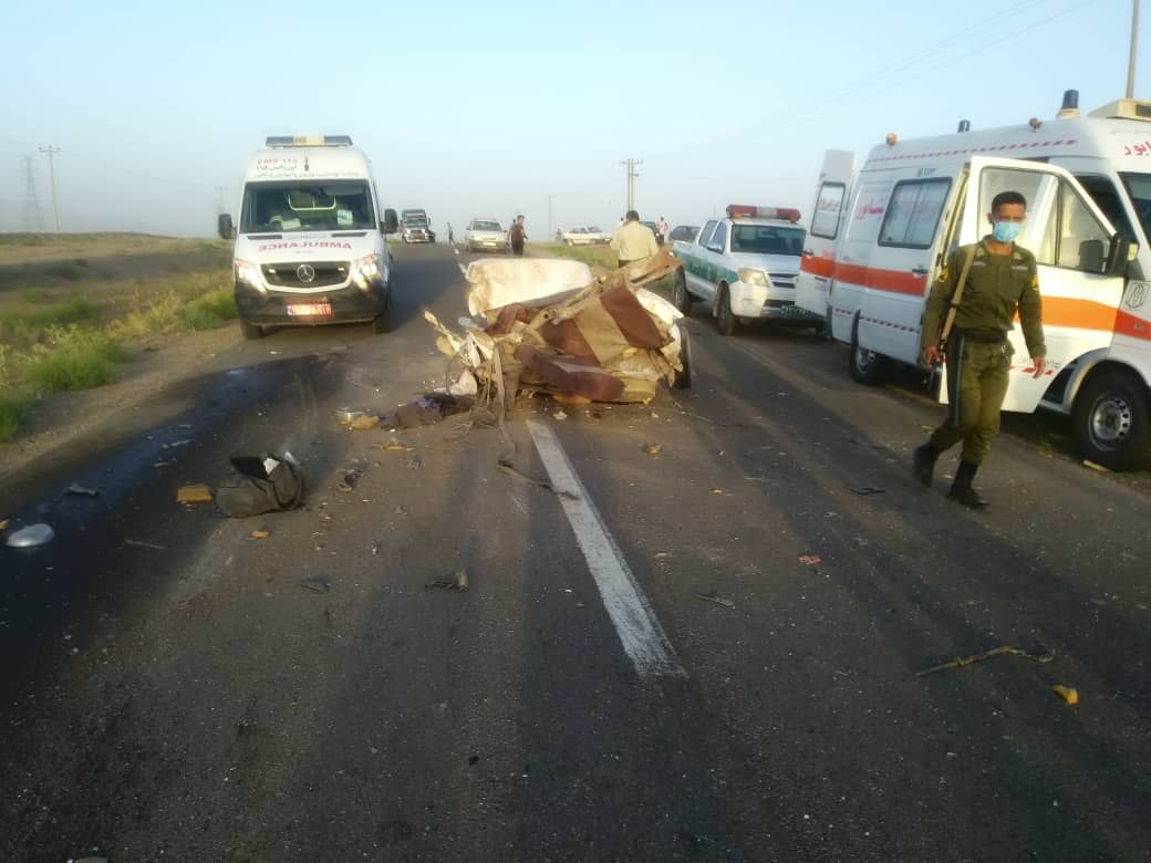 ۵ کشته و یک مجروح در حادثه رانندگی در محور فیروزه به خوشاب