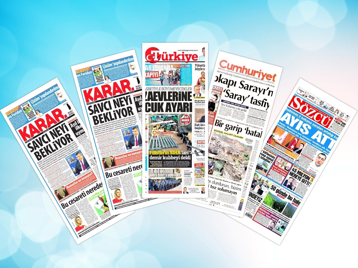 مهمترین عناوین روزنامه های ترکیه