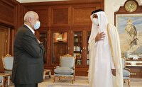 تاکید امیر قطر بر حمایت از فلسطین