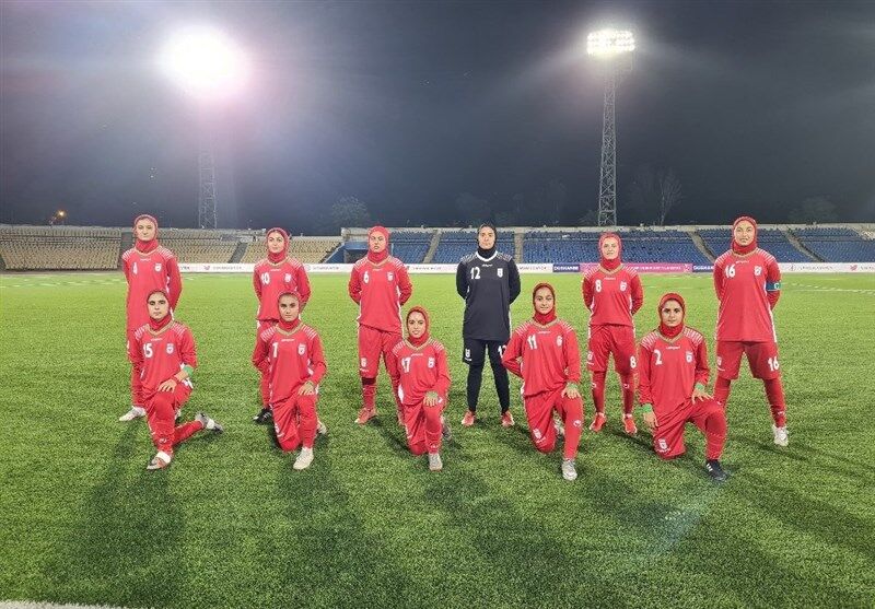 پیروزی تیم فوتبال دختران ایران برابر تاجیکستان