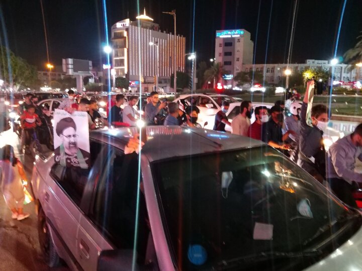 جشن پیروزی رئیس جمهور منتخب در بوشهر