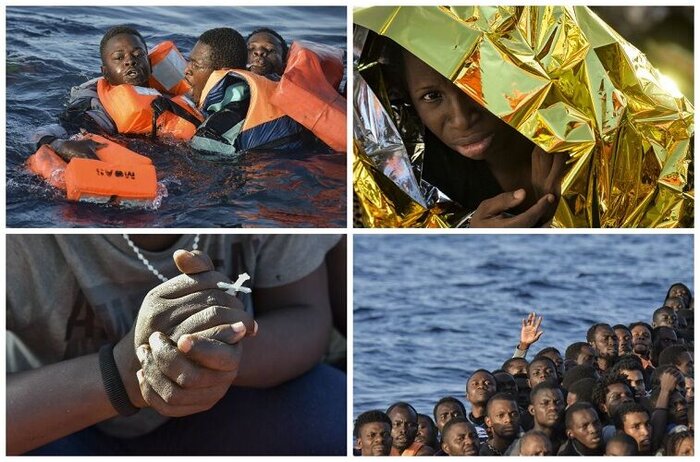 نجات مهاجران آفریقایی تبار در ساحل جزیره قناری بزرگ