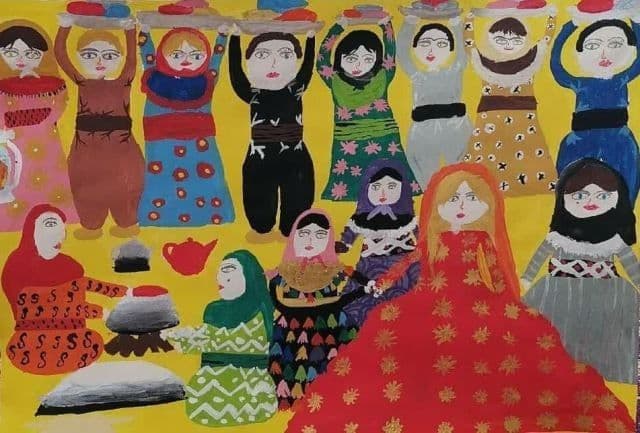 کسب نشان نقره جشنواره‌ جهانی نقاشی کودک کرمان توسط کودک مهابادی