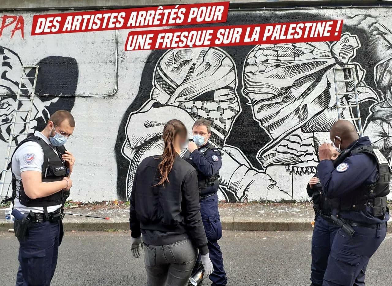 بازداشت پنج هنرمند فرانسوی به علت حمایت از ملت فلسطین