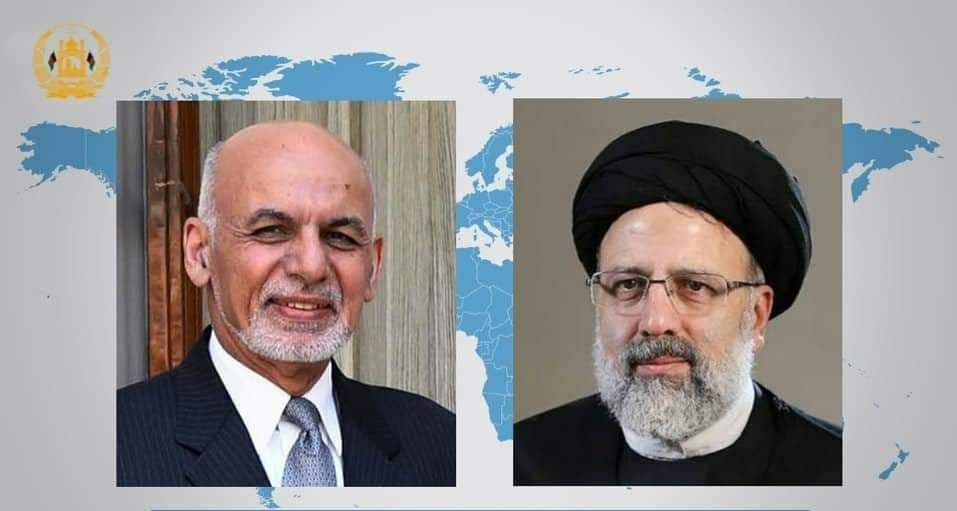 گفتگوی تلفنی رئیس جمهور افغانستان با سید ابراهیم رئیسی