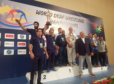 تیم کشتی فرنگی ناشنوایان ایران نایب قهرمان جوانان جهان شد