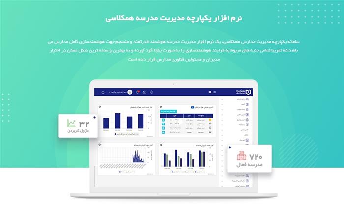 طراحی و تولید  نرم افزار مدارس همکلاسی