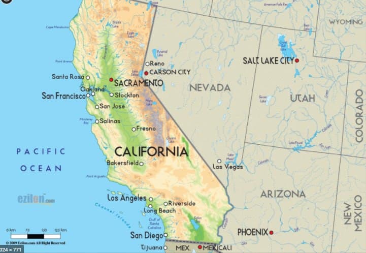 وقوع زمین لرزه ۶/۲ ریشتری در کالیفرنیا