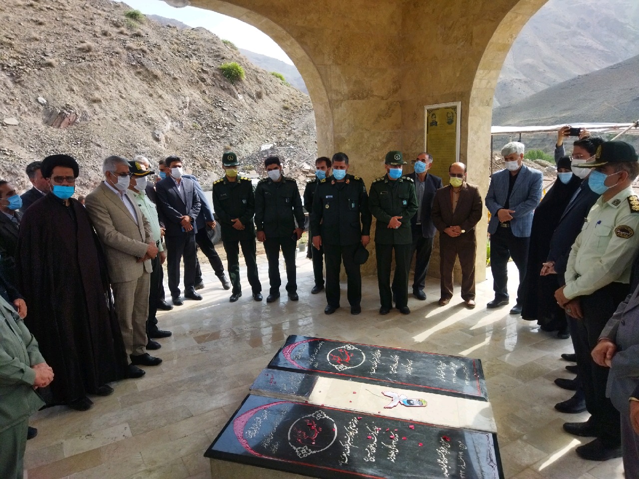 افتتاح یادمان شهدای گمنام دررود