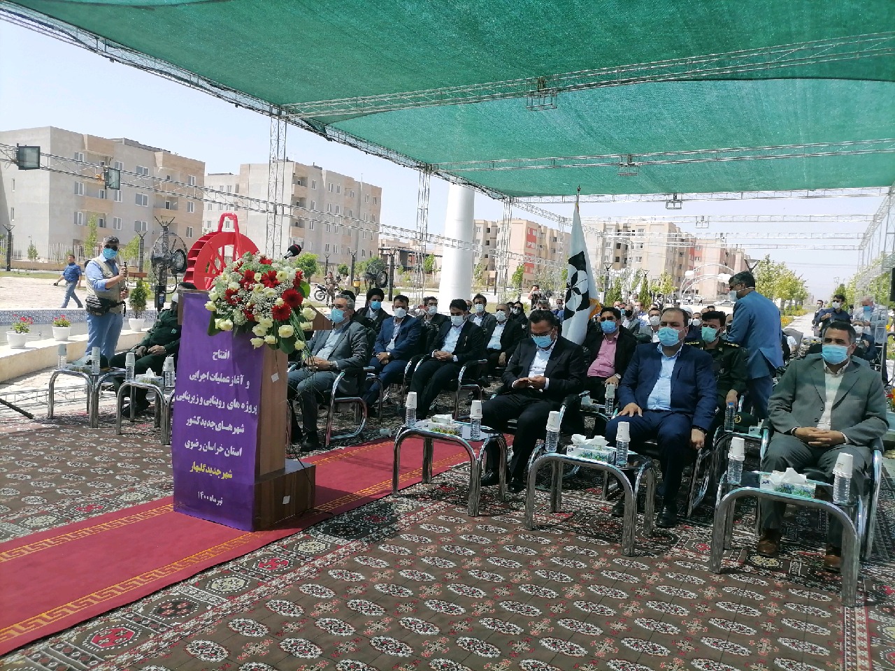 افتتاح ۱۰ طرح‌ عمرانی شهر جدید گلبهار