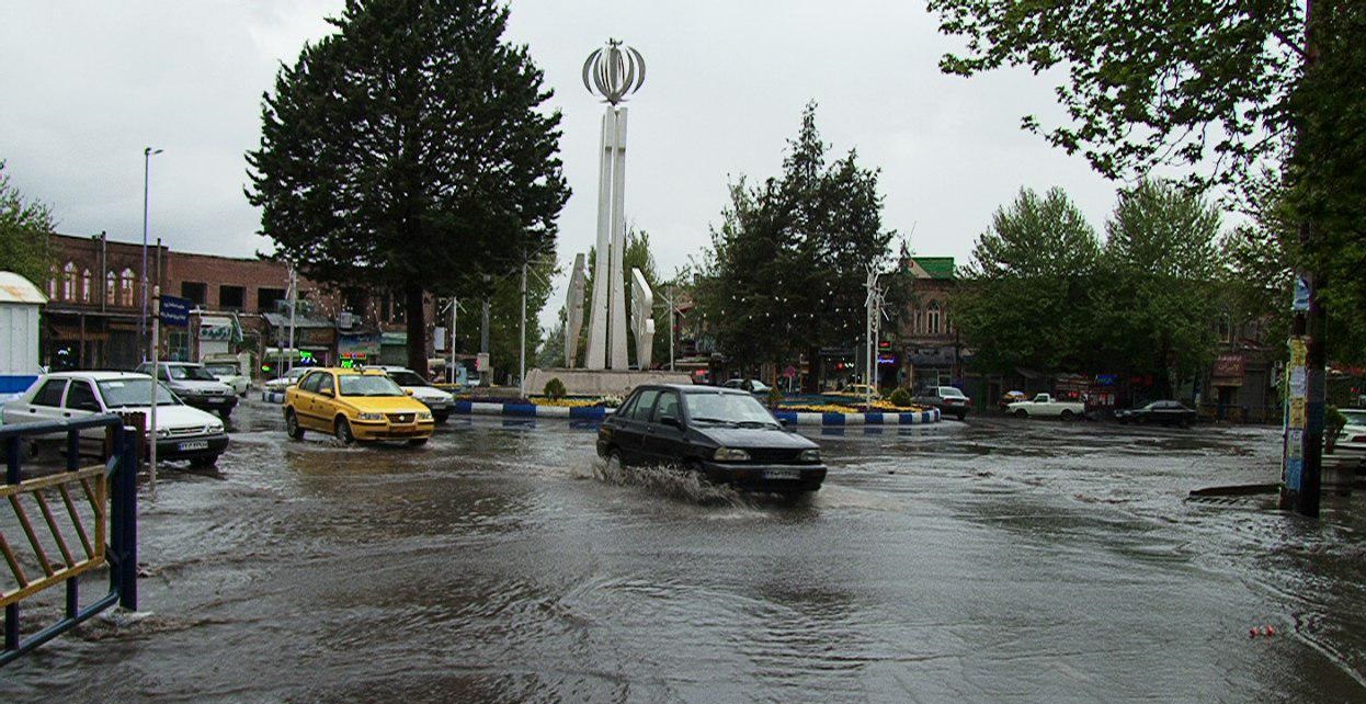 اباد و باران سیل آسا در راه آذربایجان شرقی