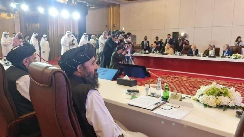 آغاز مذاکرات هیئت سیاسی افغانستان با طالبان در قطر