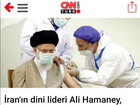 بازتاب تزریق واکسن ایرانی به مقام معظم رهبری در رسانه‌های ترکیه