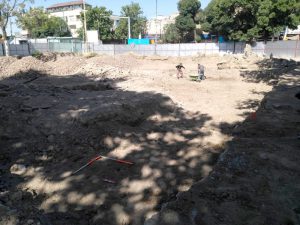 اجرای عملیات گمانه‌زنی باستان‌شناسی در میدان آزادی قزوین