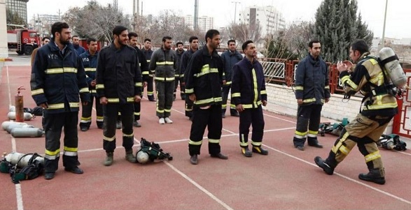 برگزاری دوره‌های آموزشی کارکنان پایگاه‌های آتش نشانی روستایی استان قزوین