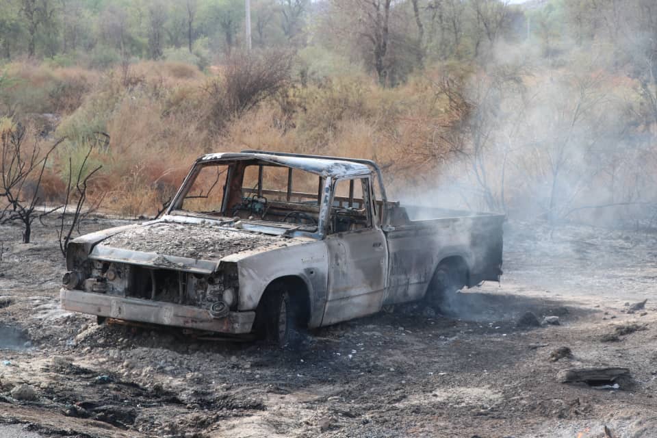 آتش سوزی 20 هکتار از مراتع در بخش توکهور و هشتبندی میناب
