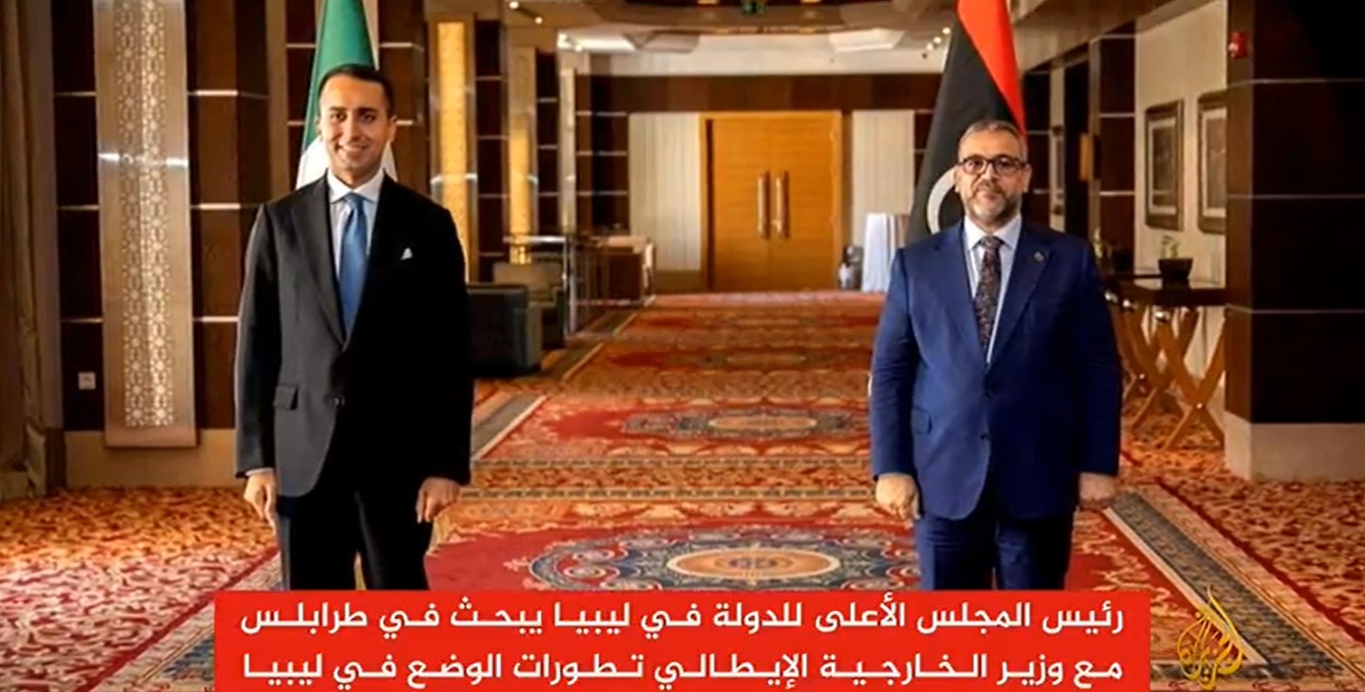 دیدار وزیر خارجه ایتالیا با رئیس شورای حکومتی لیبی
